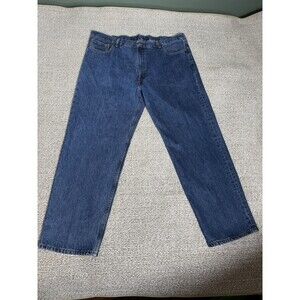 Levis 550 Relaxed Fit Straight Leg Jeans Mens 44x32* Blue 100% Cotton Denim